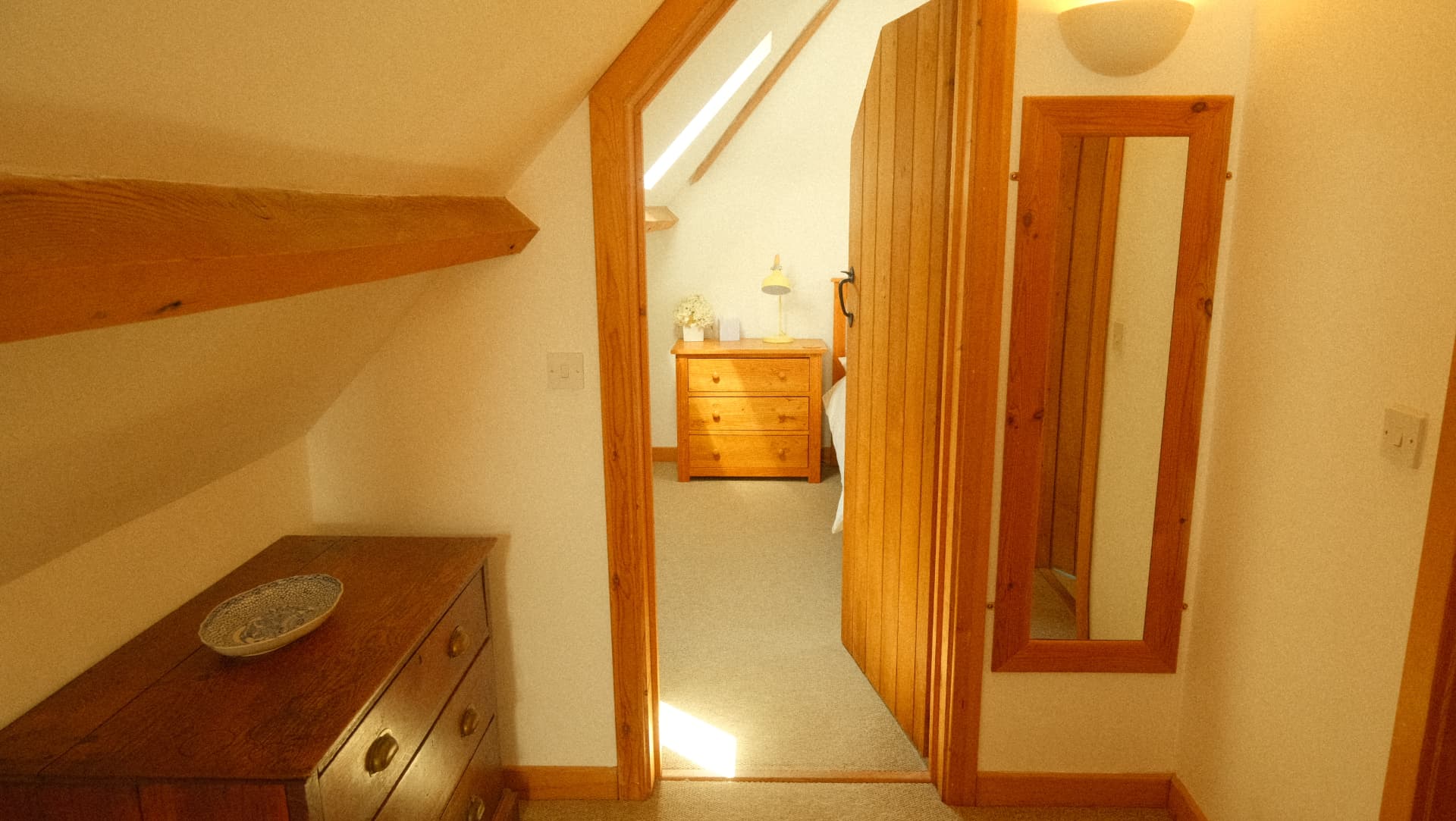 The landing, looking through to a bedroom